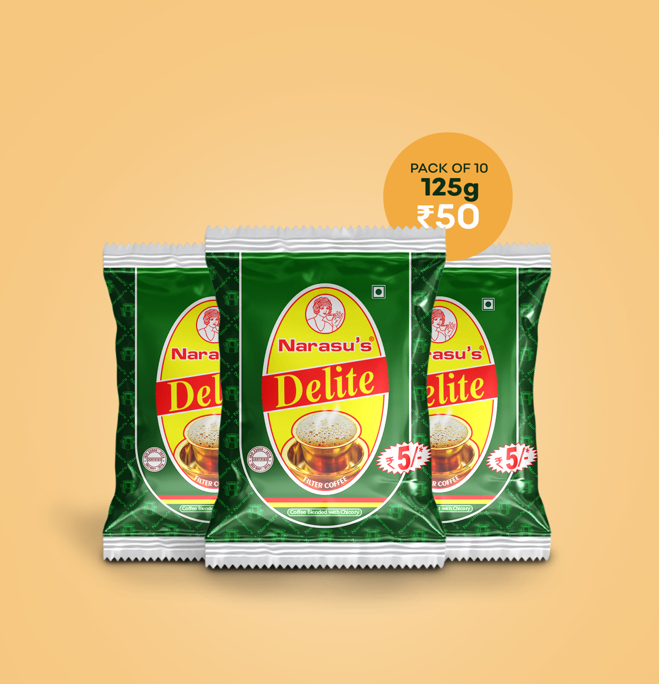 Delite filter coffee sachets