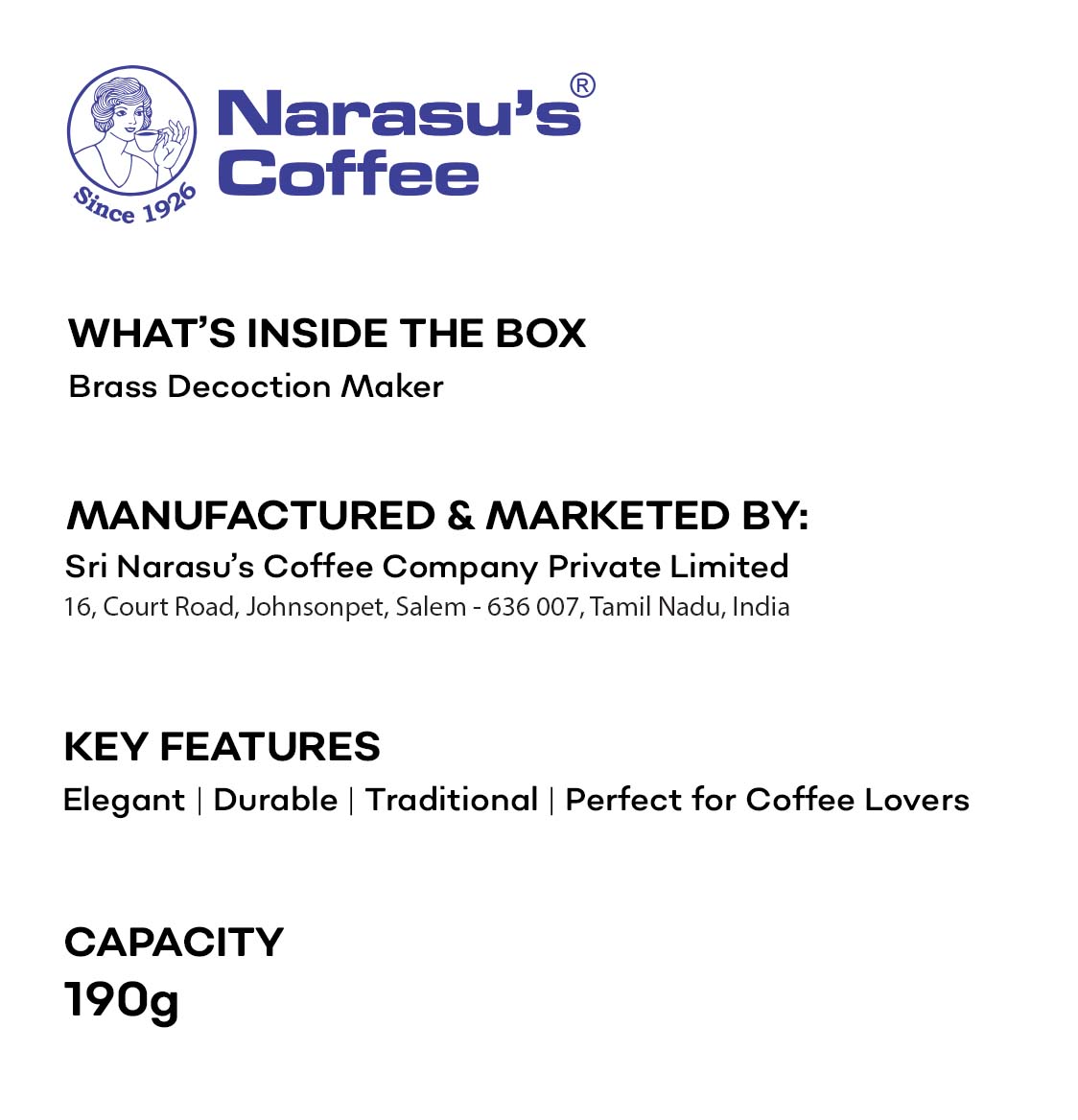 Brass Decoction Maker