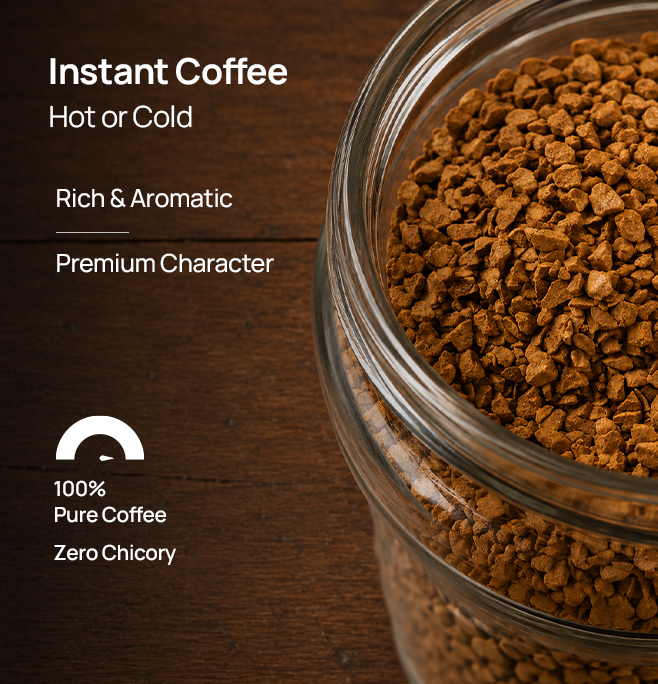 Freeze dried coffee