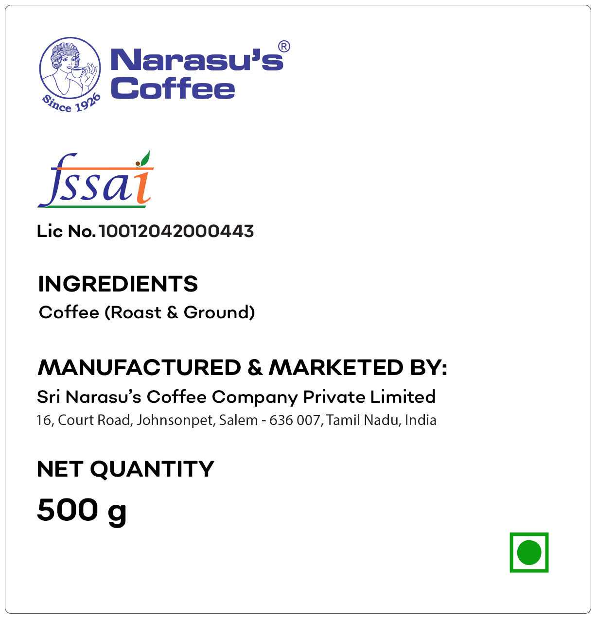 N.Special Filter Coffee