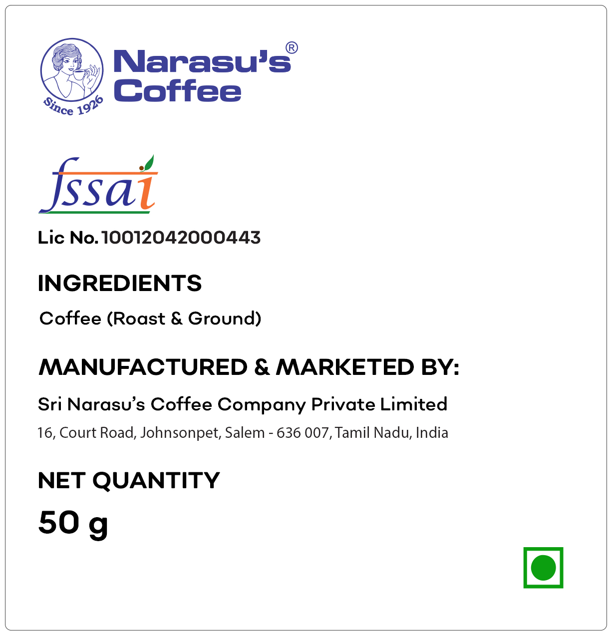 Royal Extra Bold (REB) - Filter Coffee